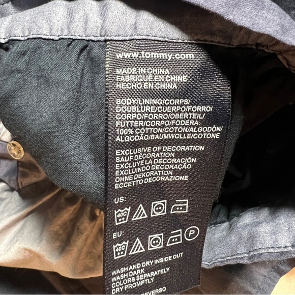 NWT Tommy Hilfiger 100% Cotton Denim Blue Fit and Flare Skirt, Size 10 - Picture 7 of 7